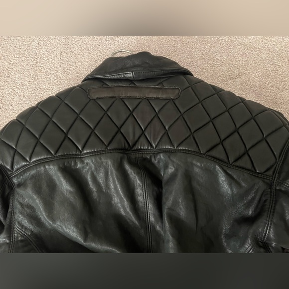 Gianfranco Ferré Quilted Padded Motorcycle Leather Jacket – Black (IT 46) - Picture 5 of 16